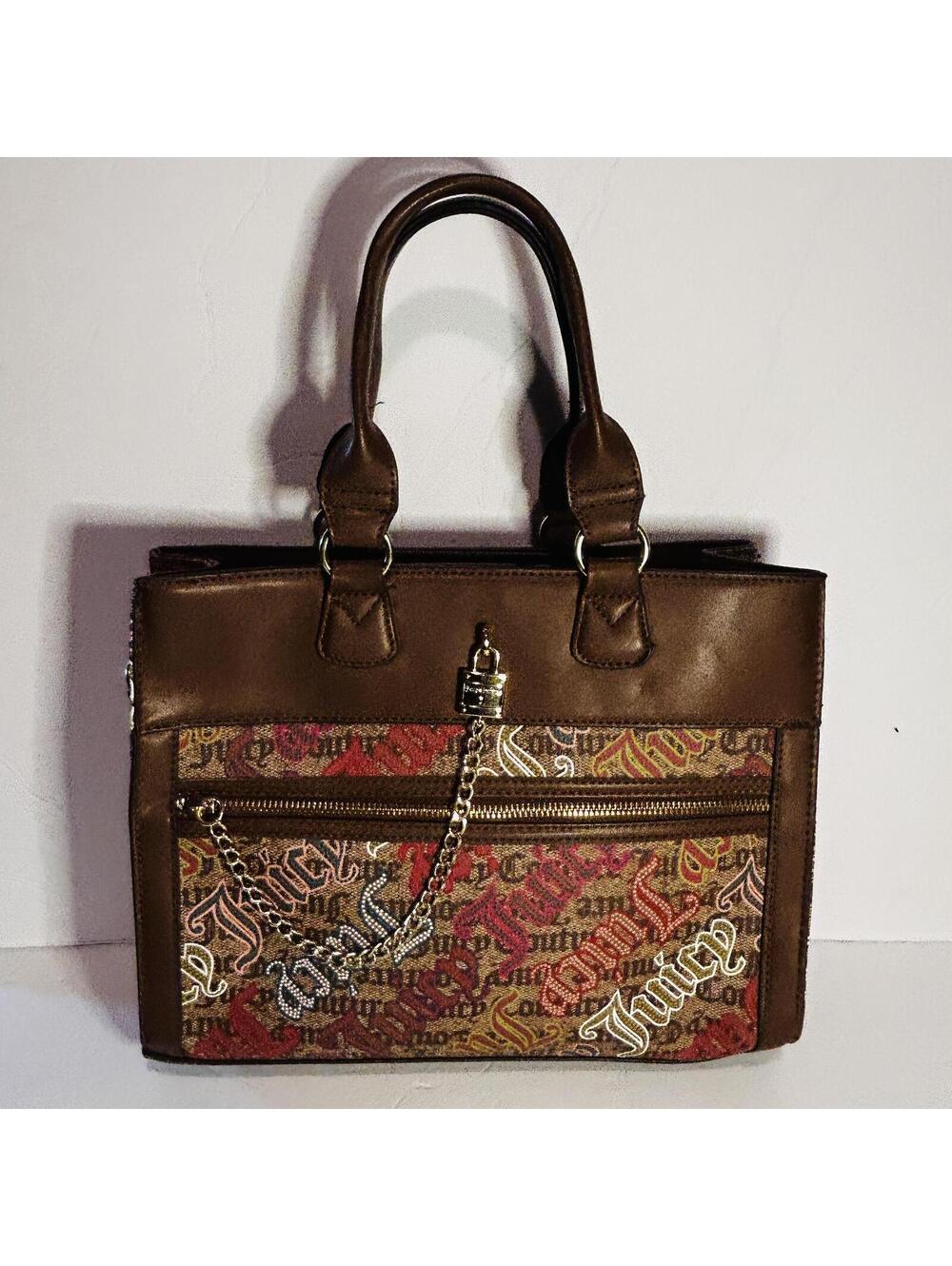 Juicy Couture Brown and Floral Hand Bag